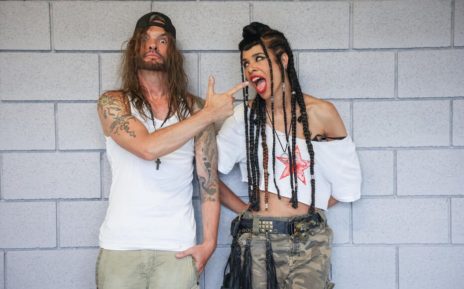 Frah Shaka Ponk et sa femme