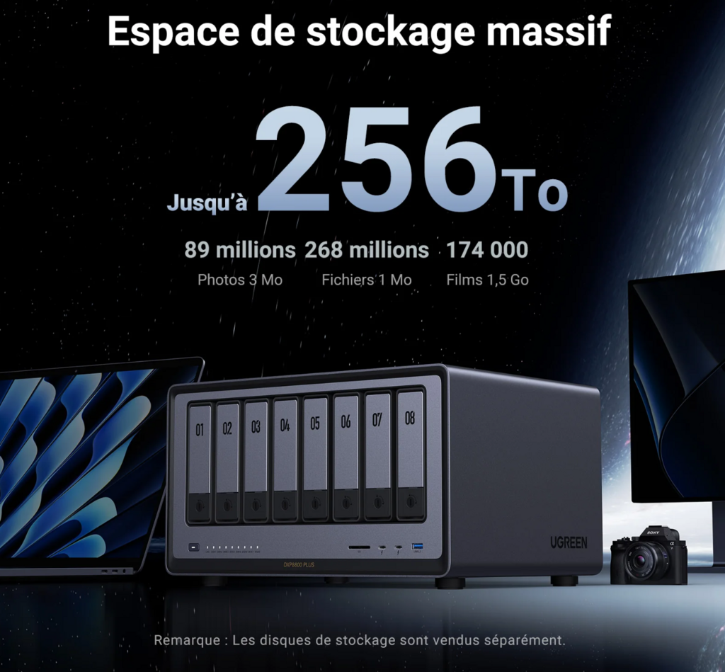 NAS UGREEN DXP8800 : Sécurité et Performance pour Cabinets Médicaux et Juridiques NAS UGREEN DXP8800